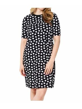 Isaac Mizrahi Live! Stretch Big Dot Dress